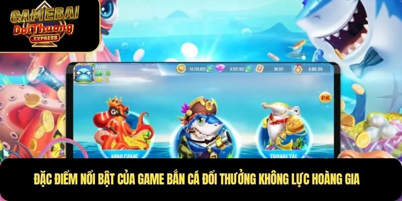 Đặc điểm nổi bật của Game bắn cá đổi thưởng Không Lực Hoàng Gia